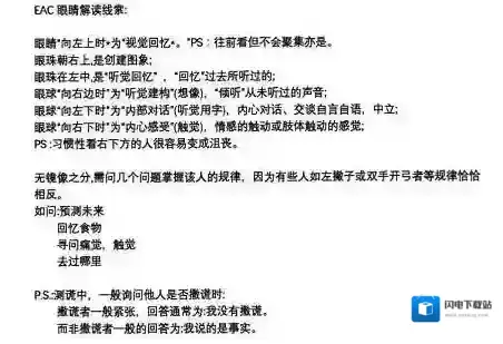 犯罪大师EAC眼睛测谎科普篇答案是什么？犯罪大师EAC眼睛测谎科普篇答案解析