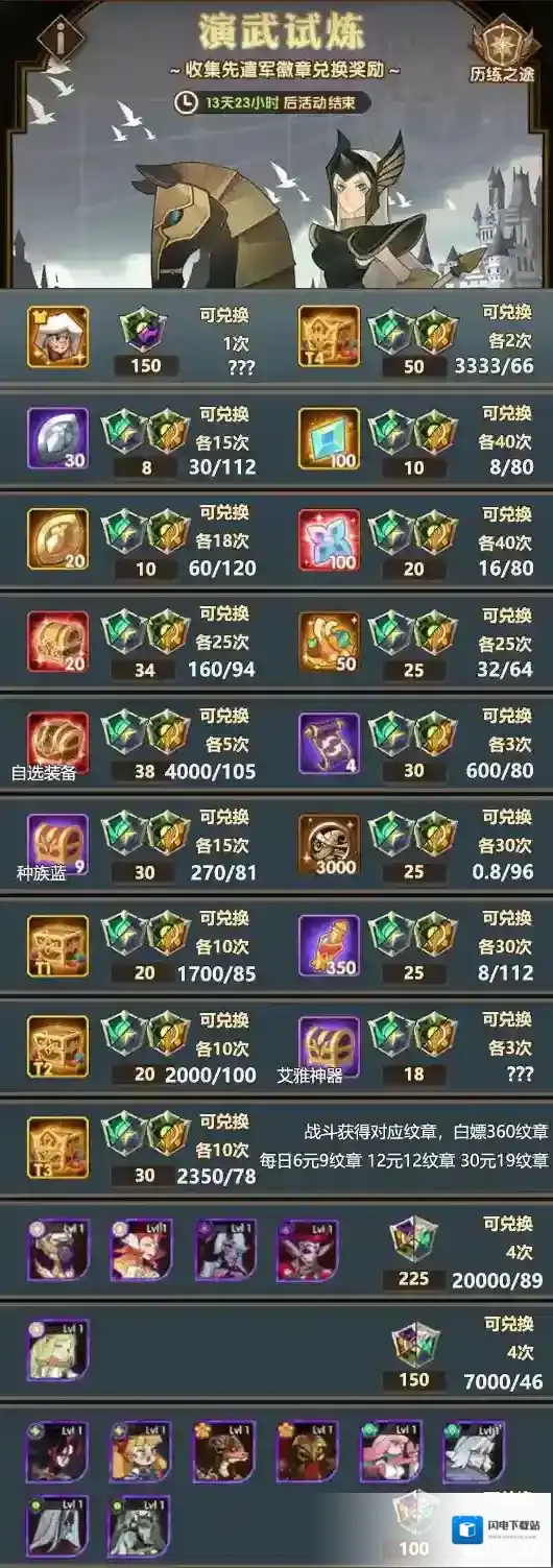 剑与远征12月演武试炼玩法攻略